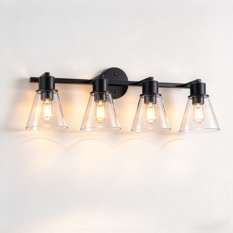 Quatre lampes murales, Matte Black