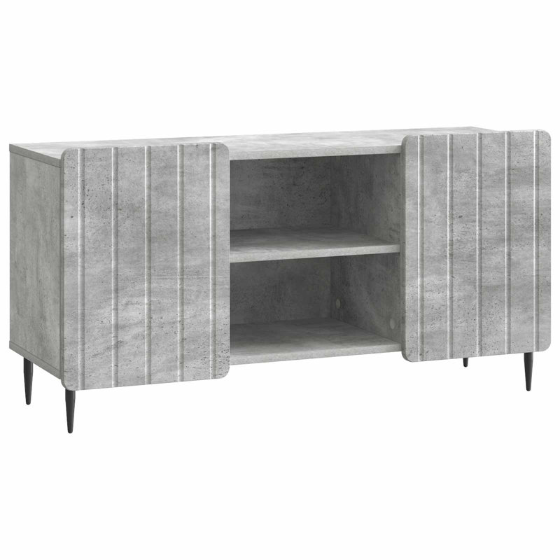 TV Stand, 52cm H x 102cm L x 34.5cm W, Concrete Grey
