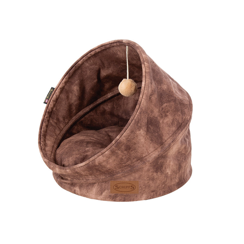 Kensington 100% Polyester Pet Bed, Chocolate