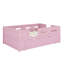 Modern Platform Sleeping Frame Equipped with Protective Barriers and Hidden Storage Compartments-1441216537