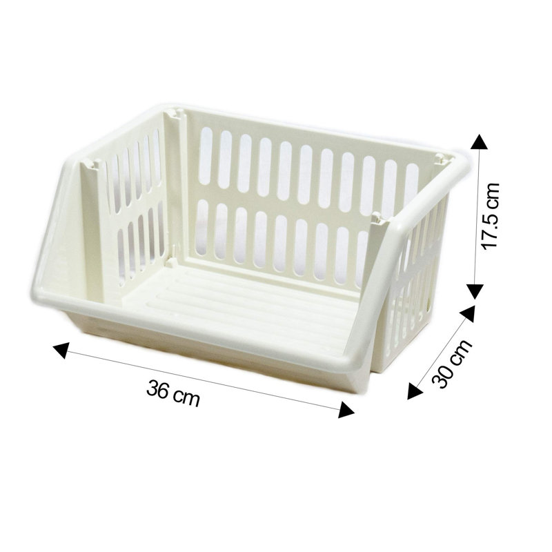 Finch Plastic Cabinet Shelving Rack, Beige