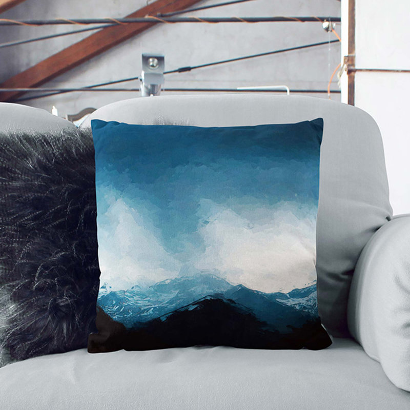 Square Cushion, Stone, 55cm H x 55cm W x 20cm D