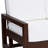 Solid Wood Teak Outdoor Loveseat With Cushion And Arms-1171304327-1171343904