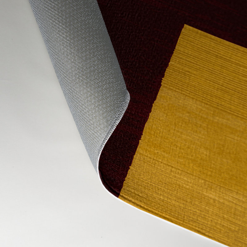 Tapis d'intérieur et d'extérieur à carreaux rouge, Rectangulaire 3 pi x 5 pi