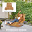 Chaise berçante d'extérieur en bois massif Asharie