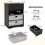 58cm W Manufactured Wood Bedside Table-1134512774
