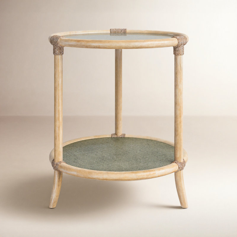 Retreat End Table, Dune/Green