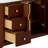 48" Mid-Century Glam Rattan Single Sink Bath Vanity with Engineered Marble Top-1713402126