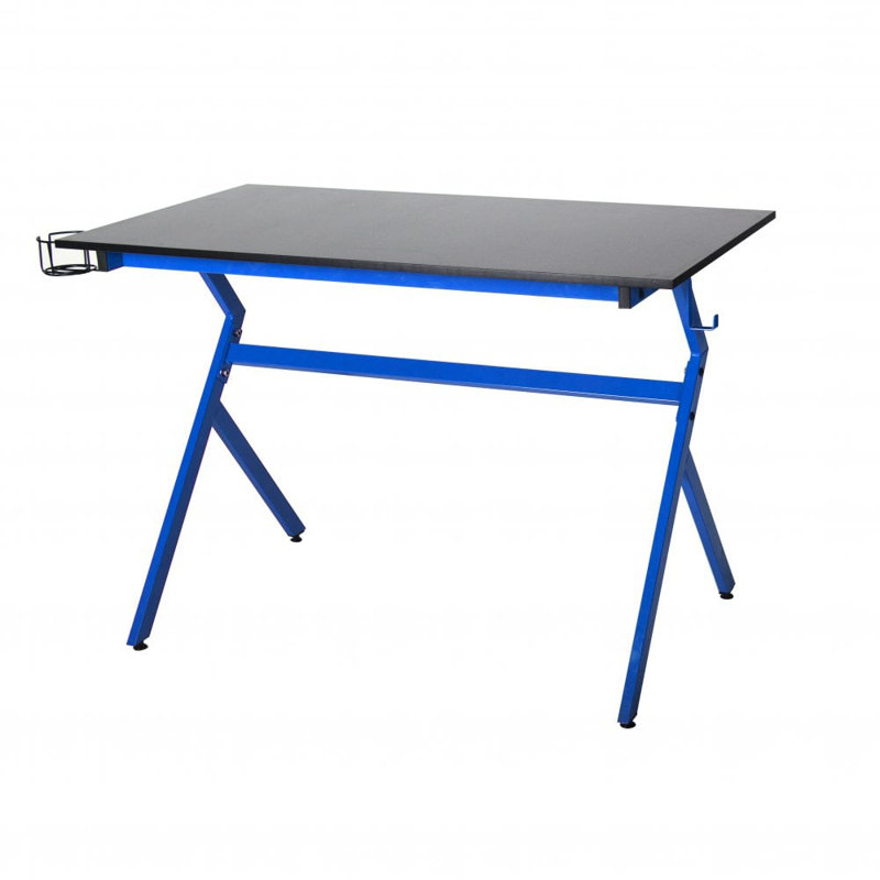 Metal Base Computer Desk, Blue