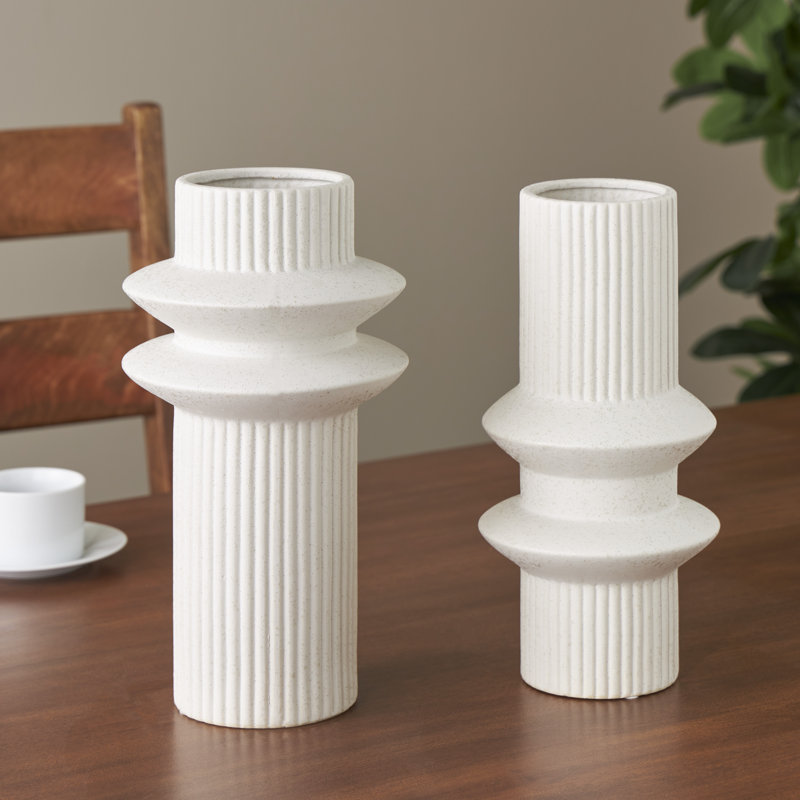 Vase de table en céramique Timberly