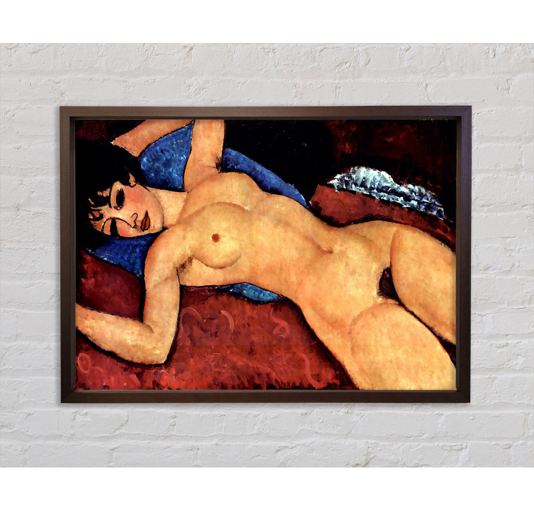 Modigliani Liegender Akt - Einzelner Bilderrahmen Kunstdrucke auf Leinwand