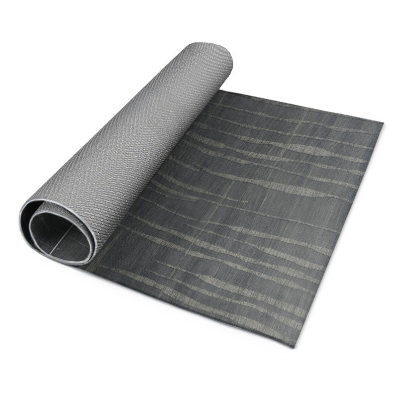 Tapis gris abstrait intérieur et extérieur, Rectangulaire 2 pi x 3 pi
