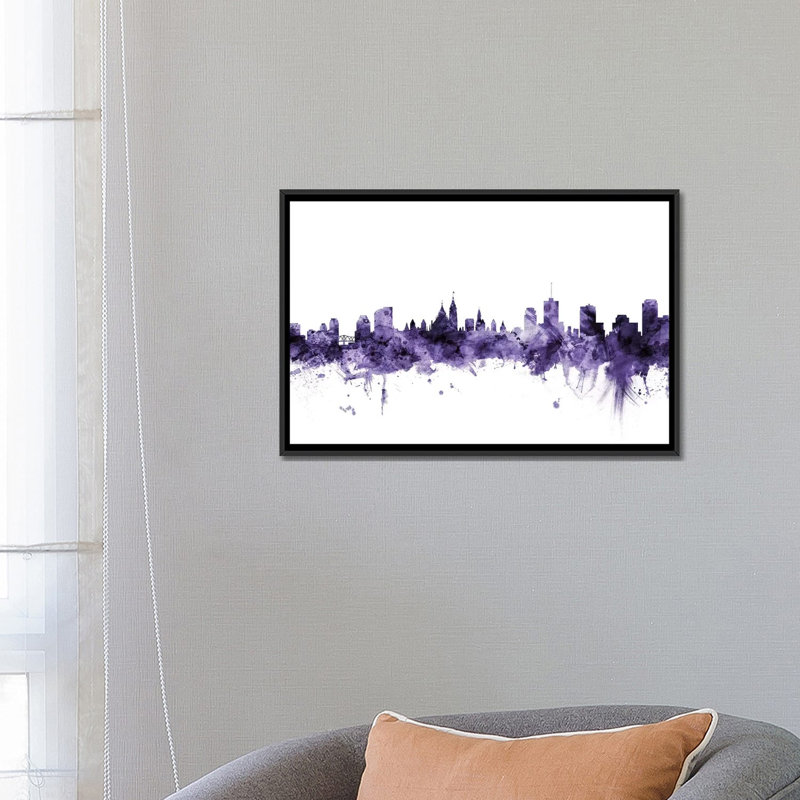 « ottawa, canada horizon » par michael tompsett, reproduction d’impression sur toile tendue, H 18 po x l 26 po x P 1,5 po