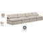 Canapé rembourré 140 po Itala-94482327