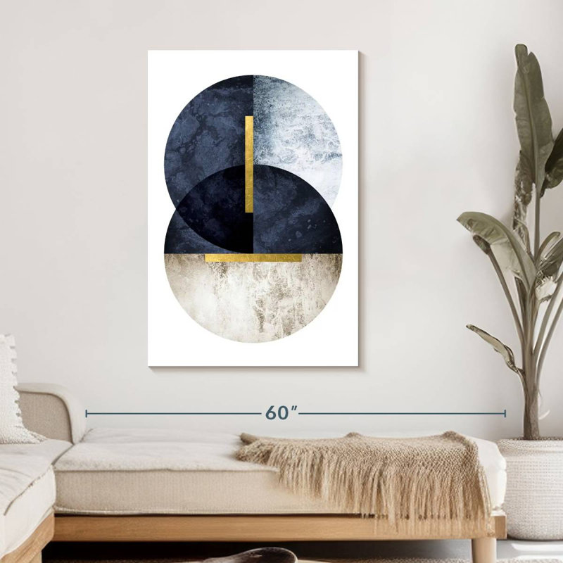 Dark Navy Canvas Print On Canvas Print, 45" H x 30" W 
