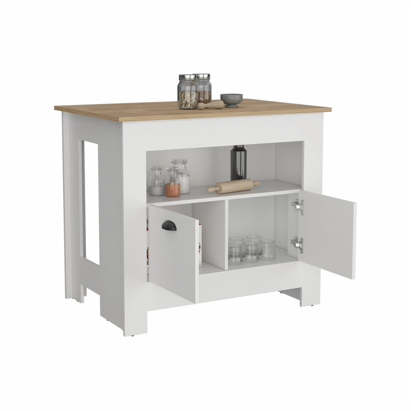 Îlot de cuisine polyvalent avec rangement efficace et design élégant