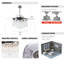 Ventilateur de plafond lustre rétractable en cristal 42 po avec ensemble d'éclairage et télécommande Kaleb-1945690217