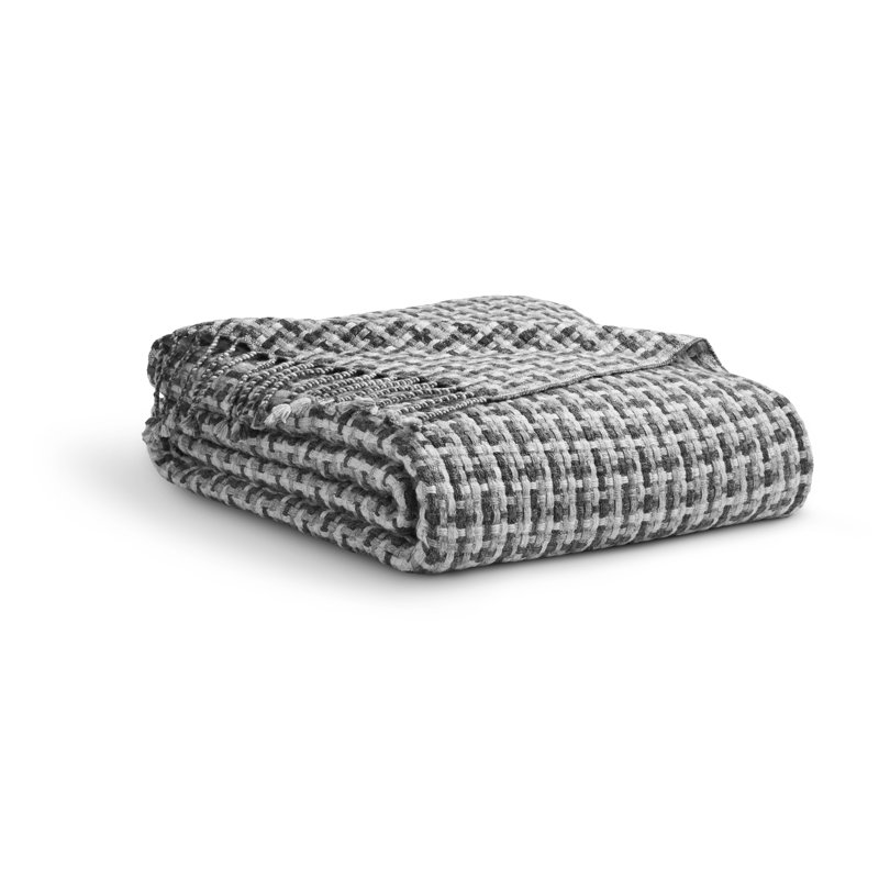 Chaperone Hand Woven Throw Blanket, Gray