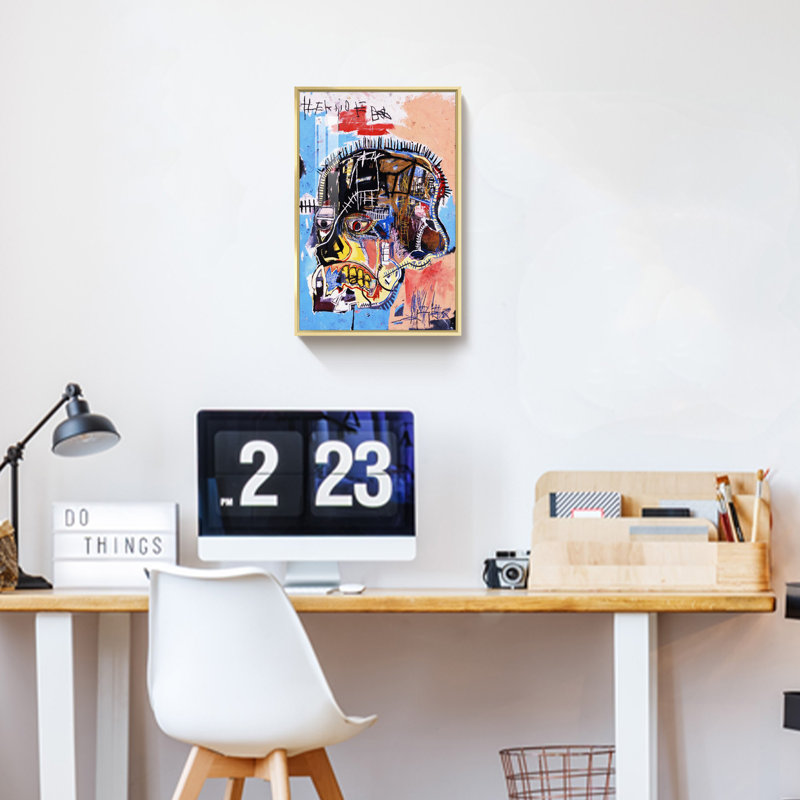 «Graffiti Art» sur toile, H 23,75 po x l 15,75 po x P 1,34 po, Or