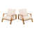 Beige Polyester Cushion/Teak Frame selected