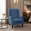 Fauteuil d'appoint à oreilles capitonné classique classique pour salon, chambre à coucher et coin lecture