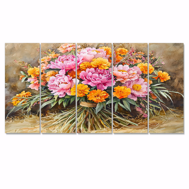 Saundra - Art - Pour le salon, H 28 po x l 60 po, 5