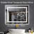 Inch Frameless LED Bathroom Mirror,Smart Mirror-1090545999
