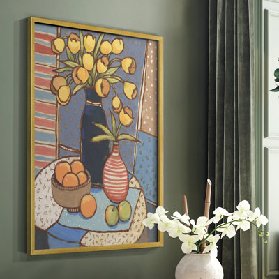 Table Still Life II Framed Print - Solid Wood
