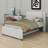 Upholstered Panel Bed-1029174052