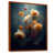 Toile avec cadre flottant brun