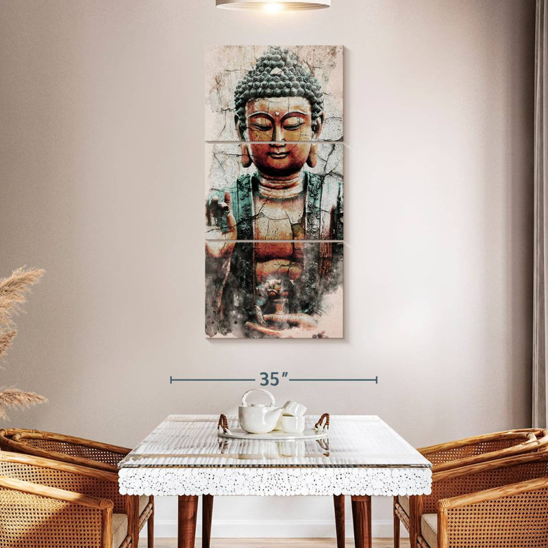 Mystical Buddha, 52" H x 24" W