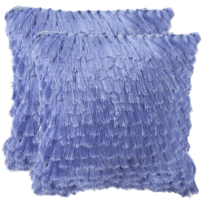 Reversible Throw Pillow, 18" x 18", Lilac