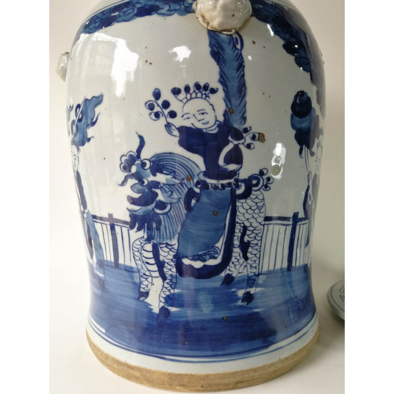 Handmade Porcelain China Ginger Jar