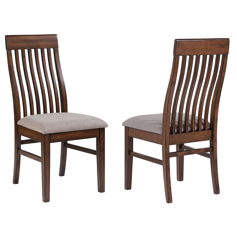 Chaise d'appoint en bois de chêne manguier Baywind (ensemble de 2)