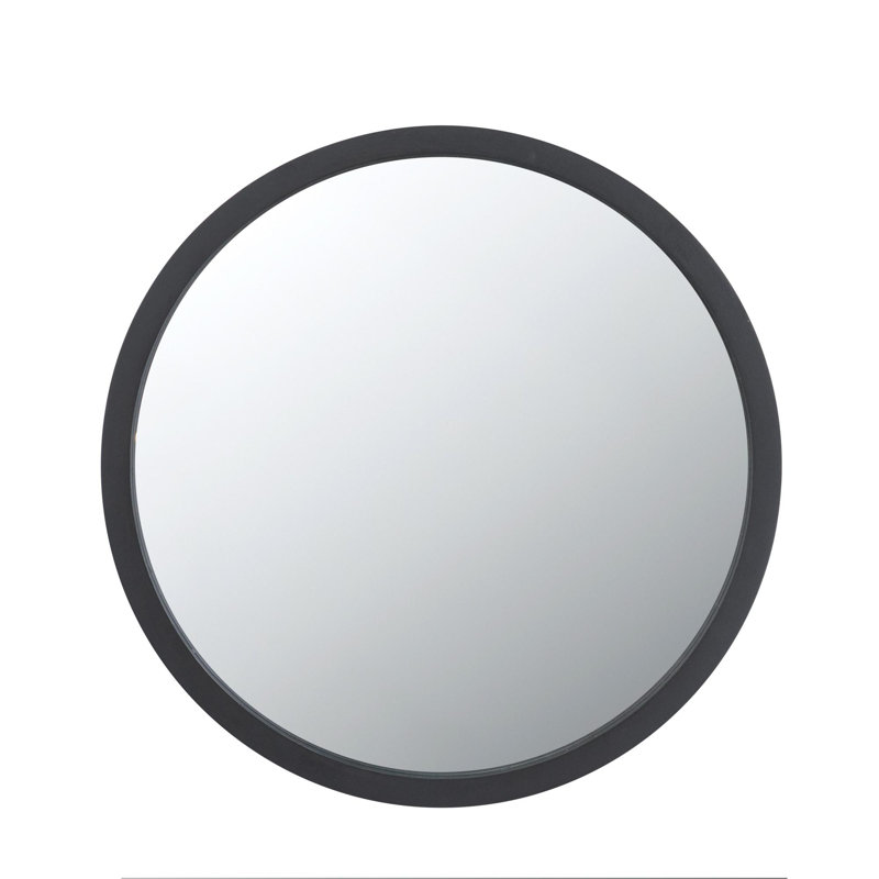 Round wall mirror, Black