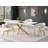 Rectangular 79-inch Faux Marble Dining Table White