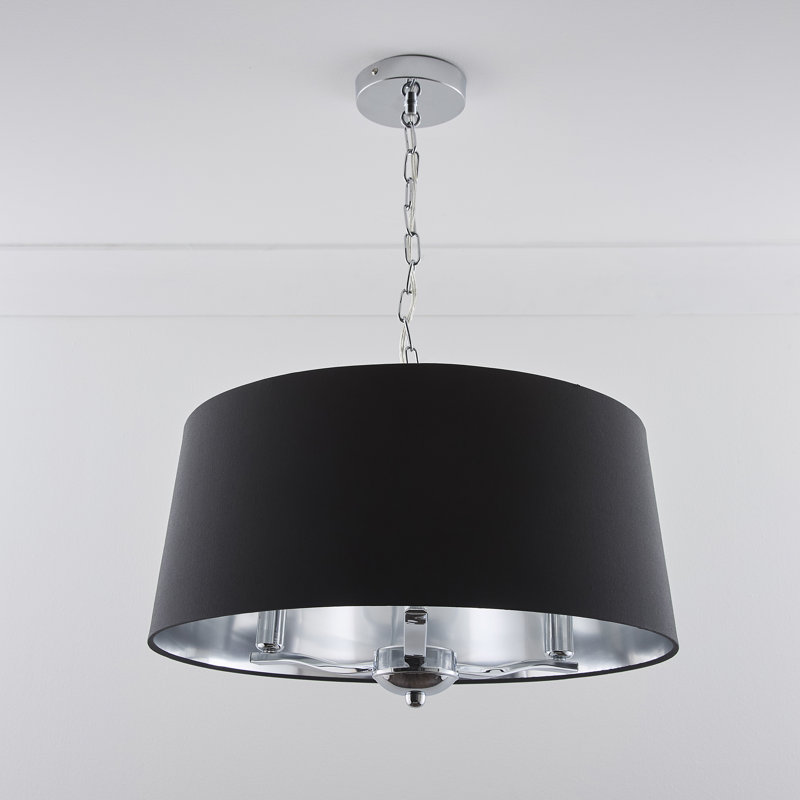 Englewood 3 - Light Drum Chandelier, Black
