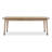 Extendable White Oak Dining Table In Au Natural