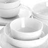 Gibson Home 12 Piece Fine Ceramic Dinnerware Set in White | Wayfair