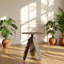 Table d'appoint ronde en aluminium argent antique Leaf, 43 cm L x 43 cm P x 50 cm H