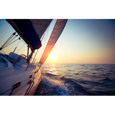 Sail Boat  Wrapped Canvas Print