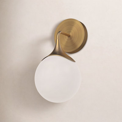 Nedra Single Frosted Bath Sconce