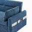 Canapé-lit de 55,1 po avec canapé-lit escamotable avec dossier ajustable, poches de rangement, 2 coussins moelleux, ports USB pour le salon, la chambre à coucher, l’appartement, le bureau-697700003
