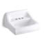 Kingston Vitreous China Rectangular Wall Mount Bathroom Sink with Overflow-1834495256-1794070380