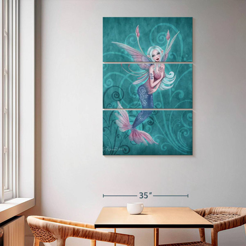 Fée Kelan Sprite corail, H 65 po x l 42 po
