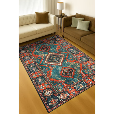 Tapis blanc tissé à motif lavable Mosso