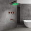 Ensemble de pomme de douche à DEL Sita Platinum qui change de couleur pour une expérience de douche relaxante de qualité supérieure-48171149-48171146
