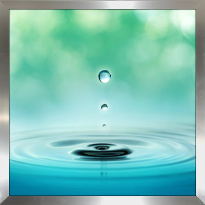 « water droplet », impression encadrée