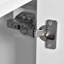 Meuble-lavabo de 20 pouces avec lavabo en céramique, porte à fermeture douce, tablette réglable et support de rangement fixé à la porte-1089394274
