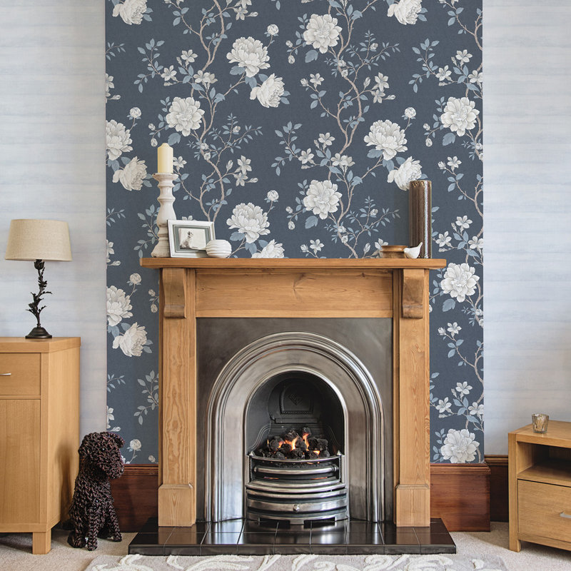Flippen 10m x 53cm Matte Wallpaper Roll, Blue